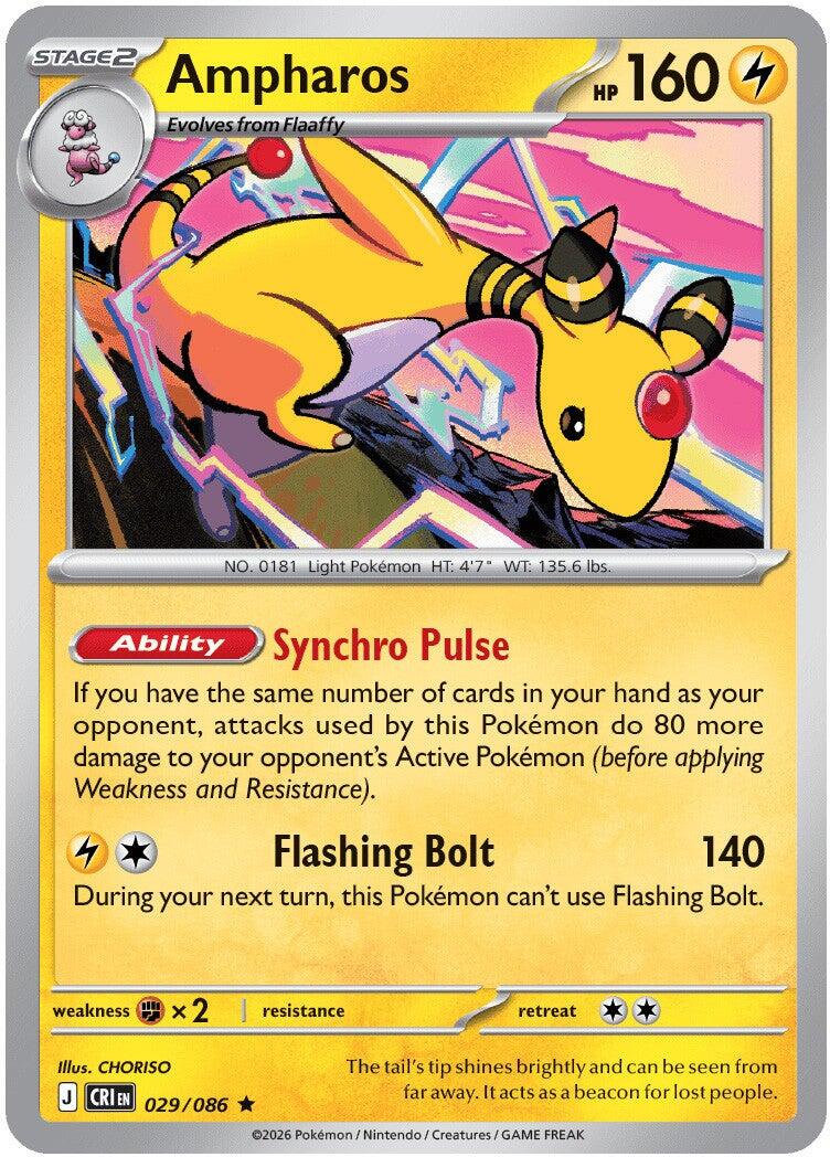 Ampharos (029/086) (Deck Exclusive) [Mega Evolution: Chaos Rising] | Card Citadel