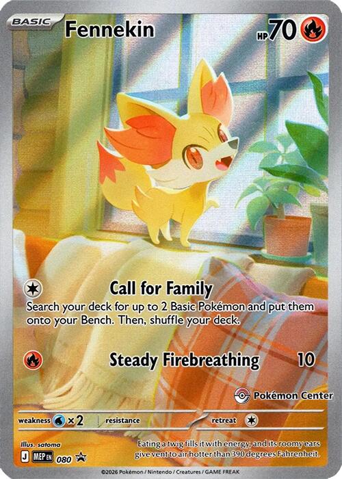 Fennekin (080) (Pokemon Center Exclusive) [Mega Evolution Promo] | Card Citadel