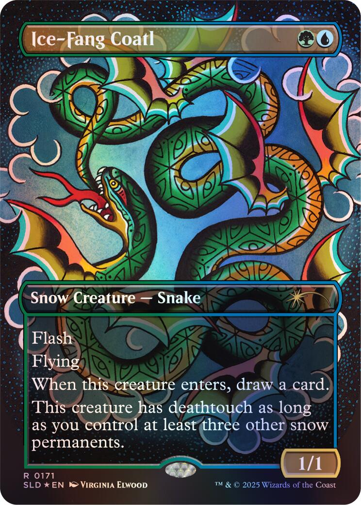 Ice-Fang Coatl (0171) (Rainbow Foil) [Secret Lair Drop Series] | Card Citadel