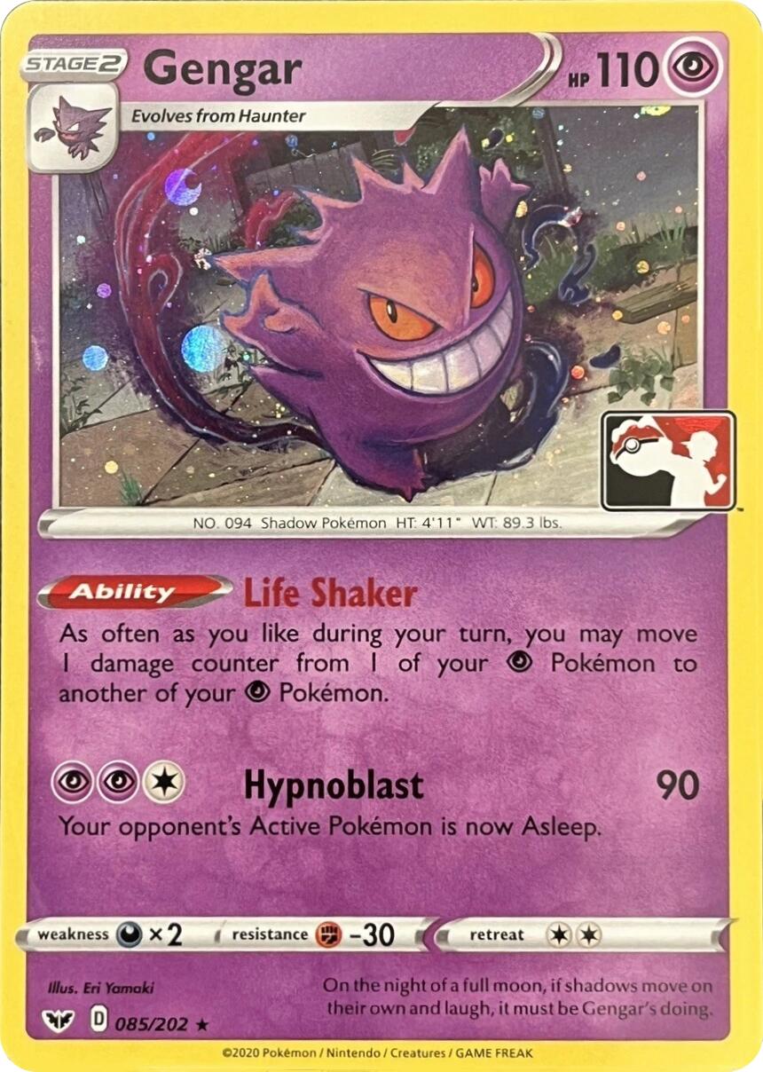 Gengar (085/202) (Library Exclusive) [Sword & Shield: Base Set] | Card Citadel