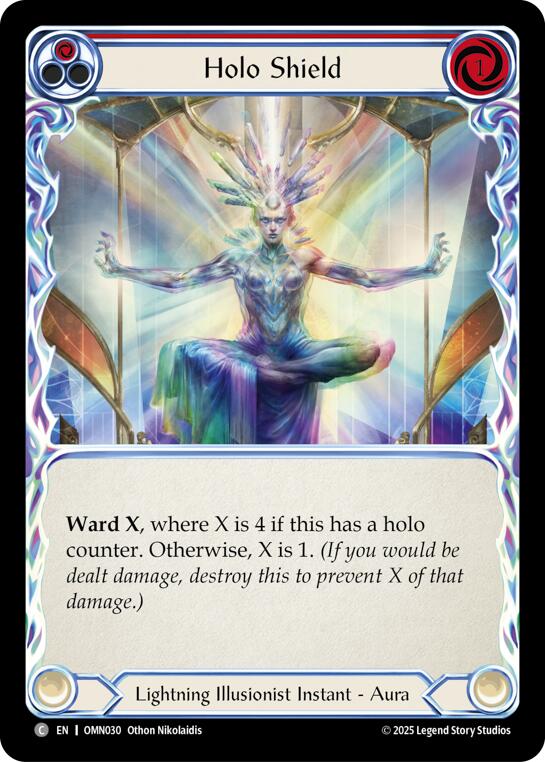 Holo Shield (Red) [OMN030] (Omens of the Third Age) | Card Citadel