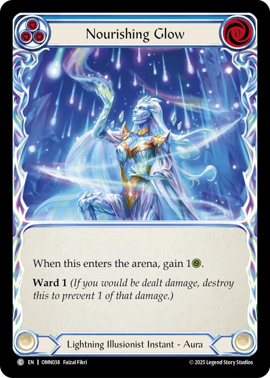 Nourishing Glow (Blue) [OMN038] (Omens of the Third Age) | Card Citadel