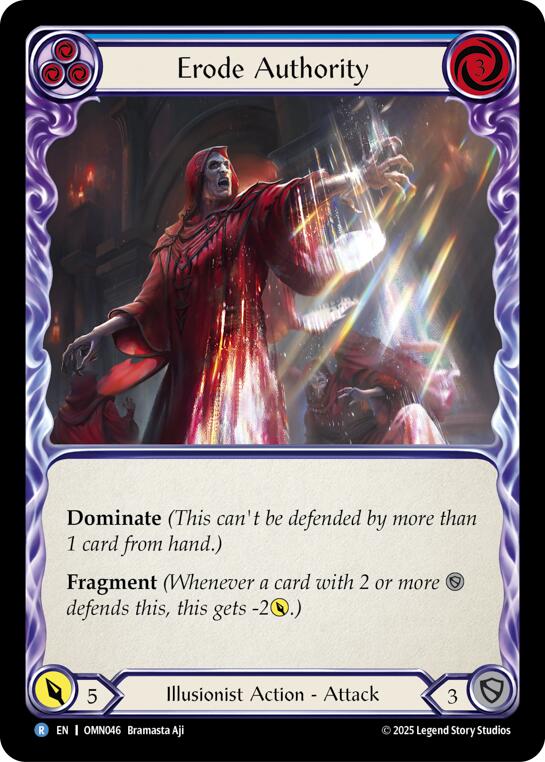 Erode Authority (Blue) [OMN046] (Omens of the Third Age) | Card Citadel