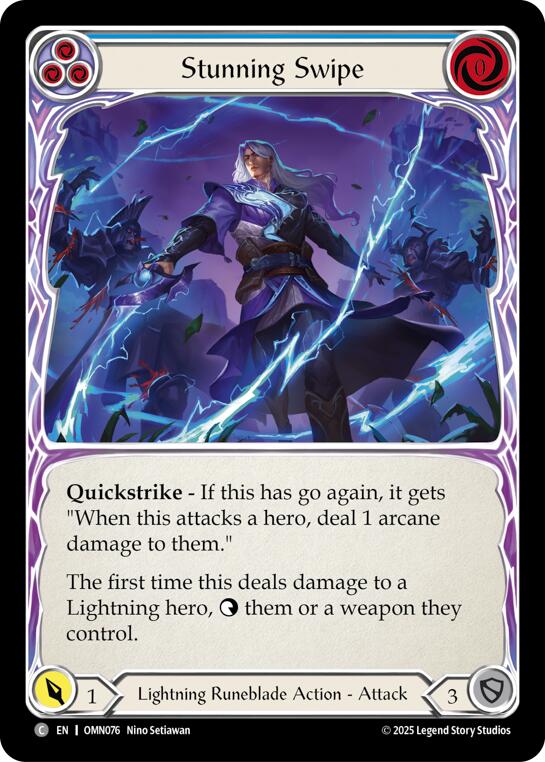 Stunning Swipe (Blue) [OMN076] (Omens of the Third Age) | Card Citadel
