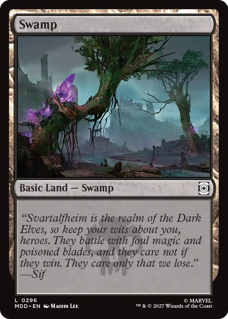 Swamp (0296) [Marvel: Darkhold Destiny] | Card Citadel