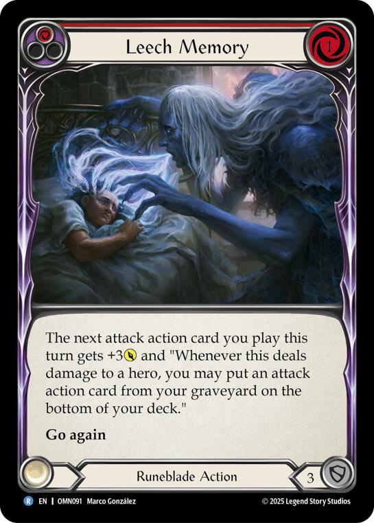 Leech Memory (Red) [OMN091] (Omens of the Third Age) | Card Citadel