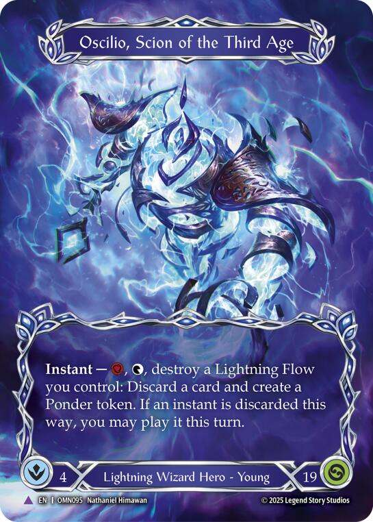 Oscilio Scion Of The Third Age (Marvel) [OMN095] (Omens of the Third Age)  Cold Foil | Card Citadel