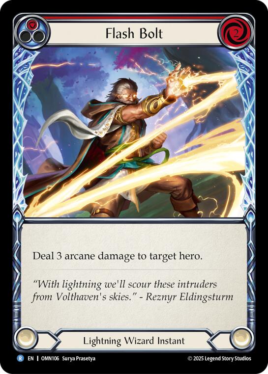Flash Bolt (Red) [OMN106] (Omens of the Third Age) | Card Citadel