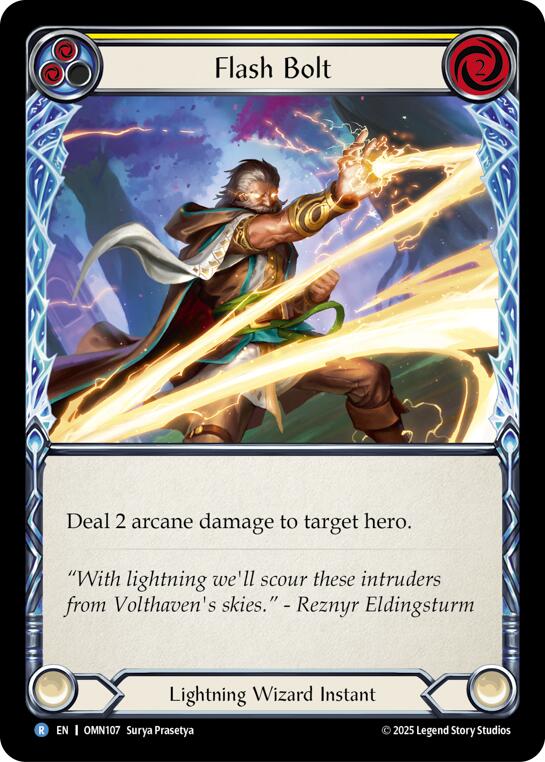 Flash Bolt (Yellow) [OMN107] (Omens of the Third Age)  Rainbow Foil | Card Citadel