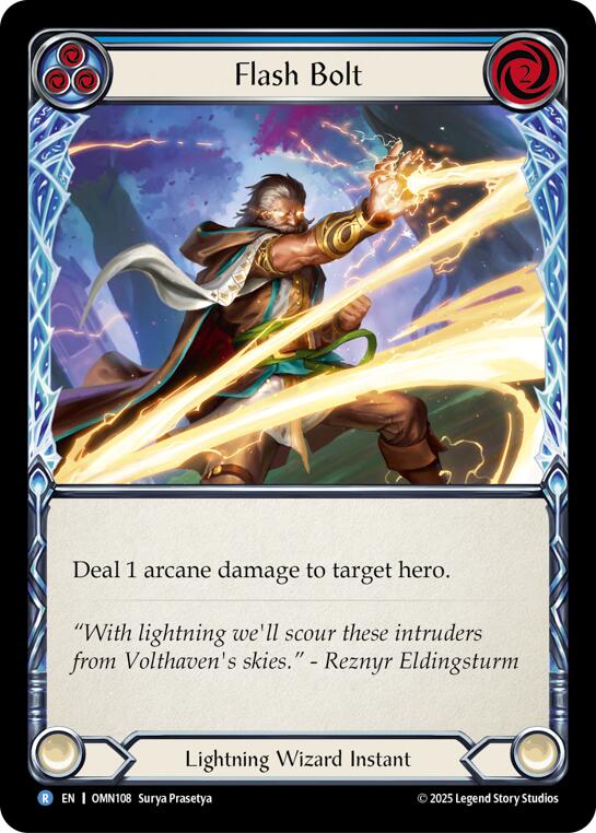 Flash Bolt (Blue) [OMN108] (Omens of the Third Age) | Card Citadel