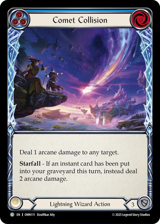 Comet Collision (Blue) [OMN111] (Omens of the Third Age) | Card Citadel