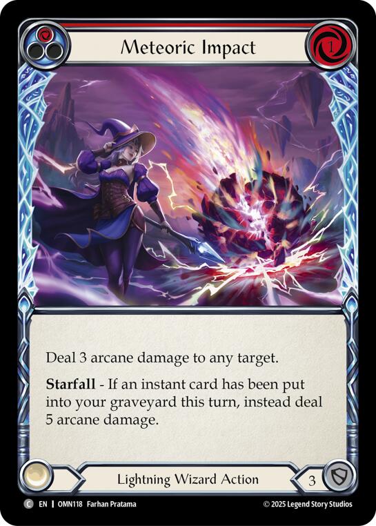 Meteoric Impact (Red) [OMN118] (Omens of the Third Age) | Card Citadel
