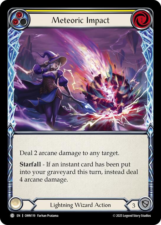 Meteoric Impact (Yellow) [OMN119] (Omens of the Third Age) | Card Citadel
