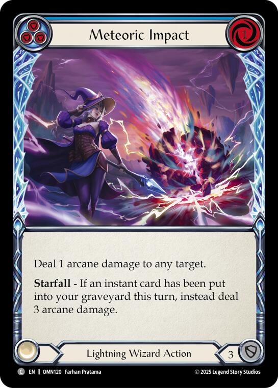 Meteoric Impact (Blue) [OMN120] (Omens of the Third Age) | Card Citadel
