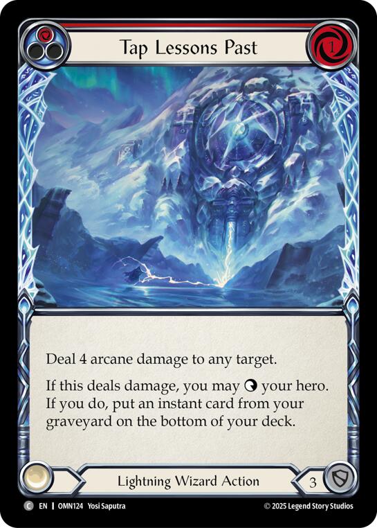 Tap Lessons Past (Red) [OMN124] (Omens of the Third Age) | Card Citadel