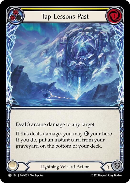 Tap Lessons Past (Yellow) [OMN125] (Omens of the Third Age)  Rainbow Foil | Card Citadel