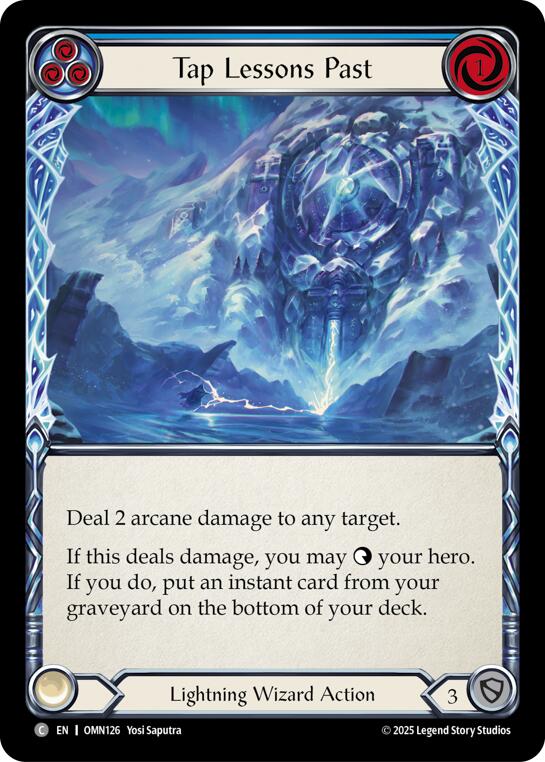 Tap Lessons Past (Blue) [OMN126] (Omens of the Third Age) | Card Citadel