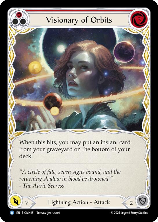 Visionary Of Orbits (Red) [OMN151] (Omens of the Third Age) | Card Citadel