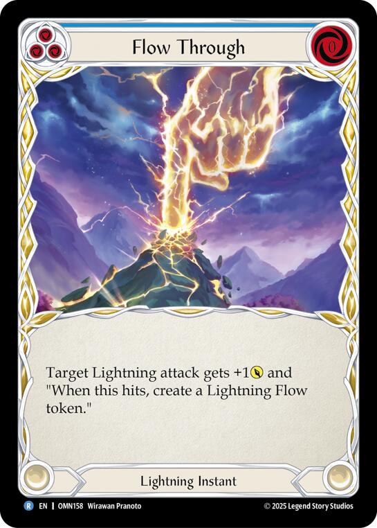 Flow Through (Blue) [OMN158] (Omens of the Third Age) | Card Citadel