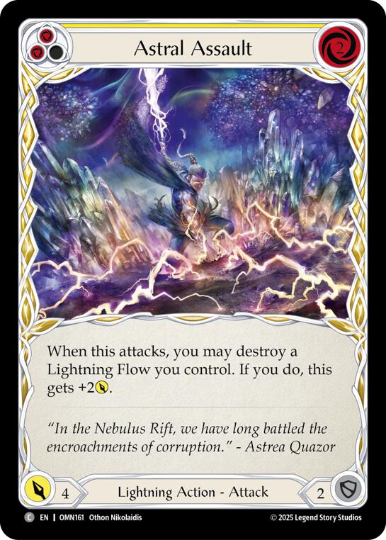 Astral Assault (Yellow) [OMN161] (Omens of the Third Age) | Card Citadel