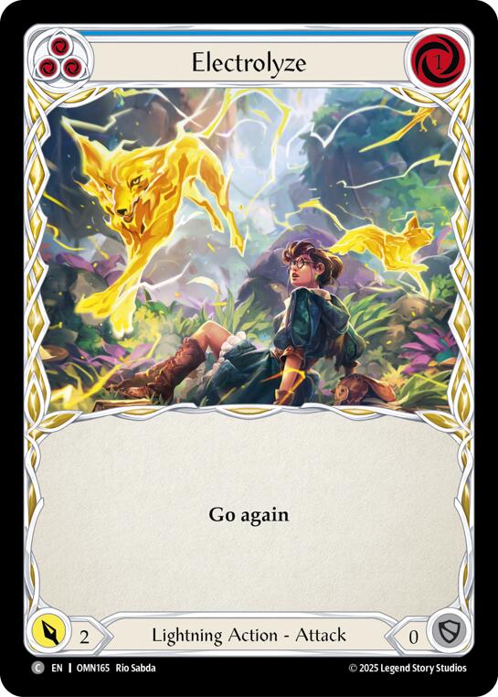 Electrolyze (Blue) [OMN165] (Omens of the Third Age)  Rainbow Foil | Card Citadel