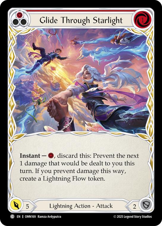 Glide Through Starlight (Red) [OMN169] (Omens of the Third Age)  Rainbow Foil | Card Citadel
