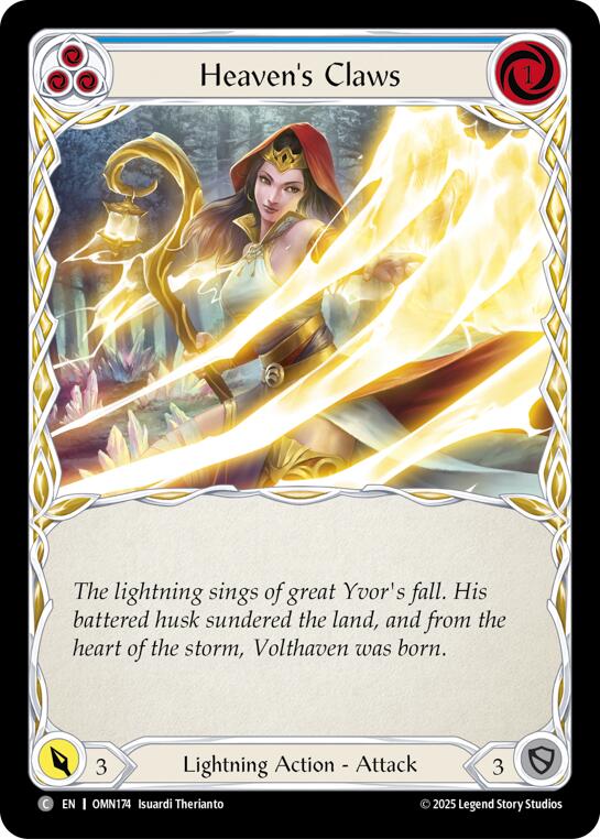 Heavens Claws (Yellow) [OMN174] (Omens of the Third Age) | Card Citadel