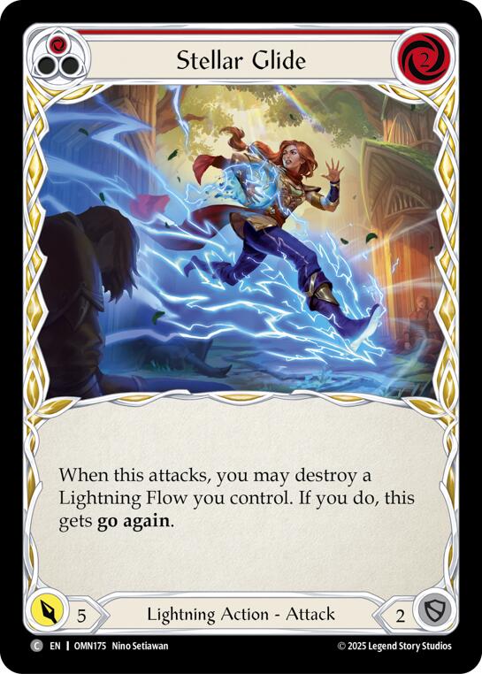Stellar Glide (Red) [OMN175] (Omens of the Third Age)  Rainbow Foil | Card Citadel