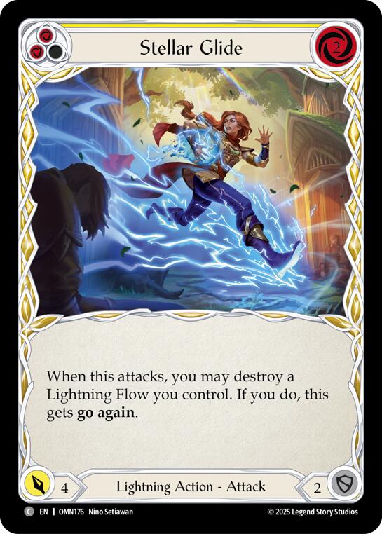 Stellar Glide (Yellow) [OMN176] (Omens of the Third Age)  Rainbow Foil | Card Citadel