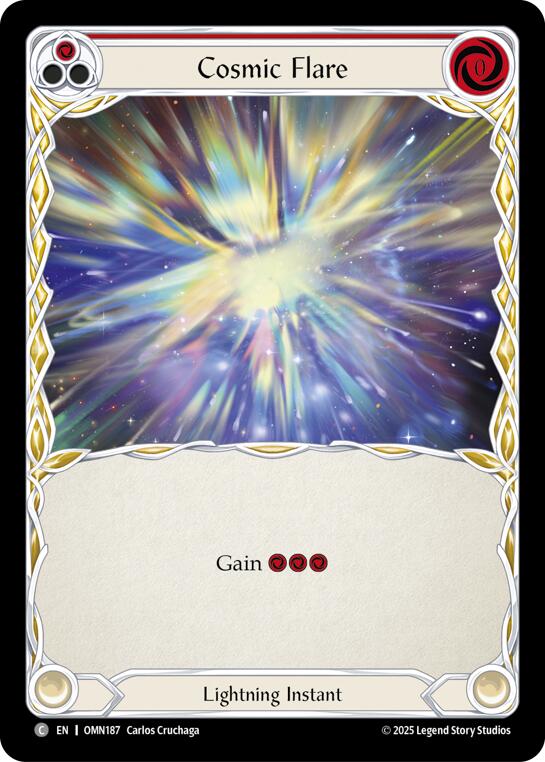 Cosmic Flare (Red) [OMN187] (Omens of the Third Age) | Card Citadel