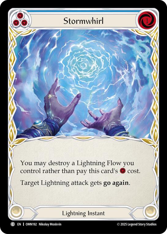 Stormwhirl (Blue) [OMN192] (Omens of the Third Age)  Rainbow Foil | Card Citadel