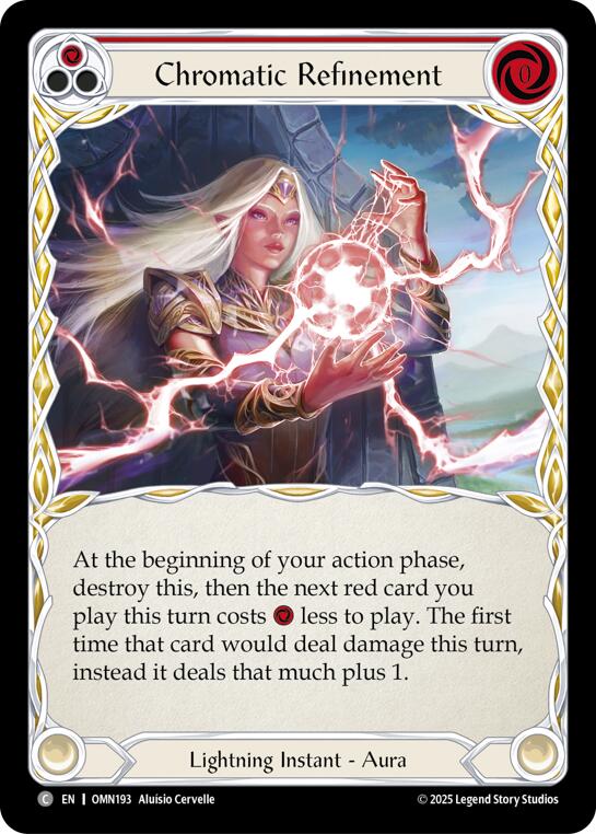 Chromatic Refinement (Red) [OMN193] (Omens of the Third Age)  Rainbow Foil | Card Citadel