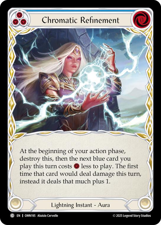Chromatic Refinement (Blue) [OMN195] (Omens of the Third Age) | Card Citadel