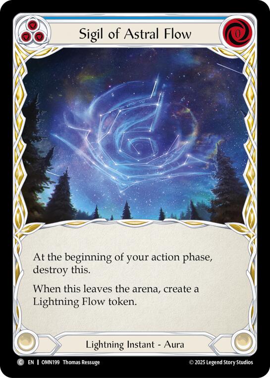 Sigil Of Astral Flow (Blue) [OMN199] (Omens of the Third Age) | Card Citadel