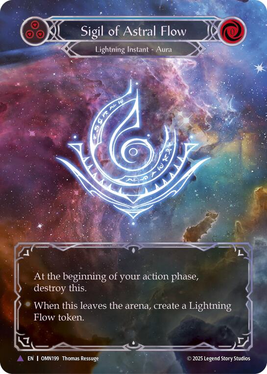 Sigil Of Astral Flow (Blue) (Marvel) [OMN199] (Omens of the Third Age)  Cold Foil | Card Citadel