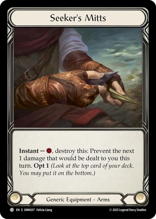 Seekers Mitts [OMN207] (Omens of the Third Age) | Card Citadel
