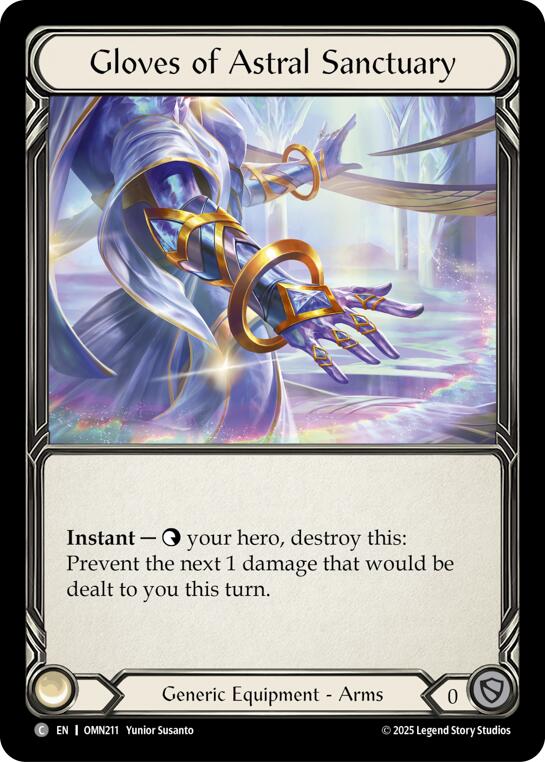 Gloves Of Astral Sanctuary [OMN211] (Omens of the Third Age) | Card Citadel