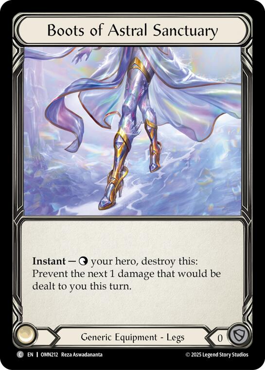 Boots Of Astral Sanctuary [OMN212] (Omens of the Third Age) | Card Citadel