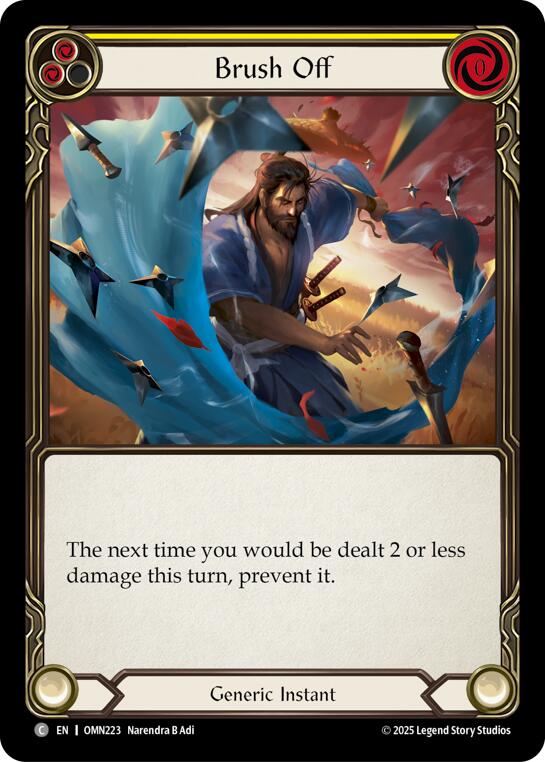 Brush Off (Yellow) [OMN223] (Omens of the Third Age) | Card Citadel