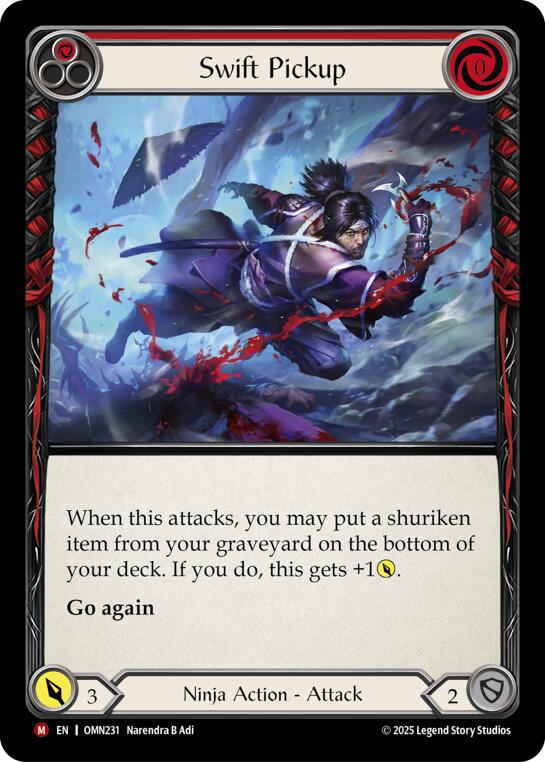 Swift Pickup (Red) [OMN231] (Omens of the Third Age) | Card Citadel