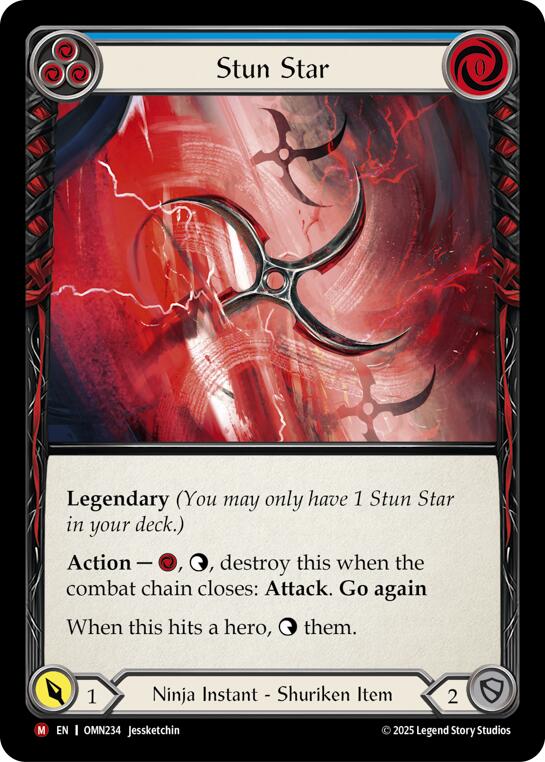 Stun Star (Blue) [OMN234] (Omens of the Third Age) | Card Citadel