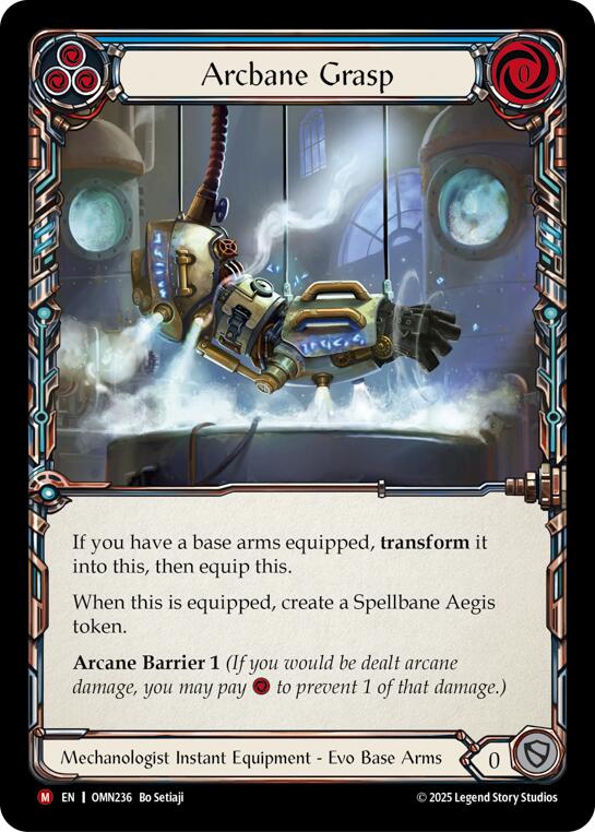 Arcbane Grasp (Blue) [OMN236] (Omens of the Third Age)  Cold Foil | Card Citadel