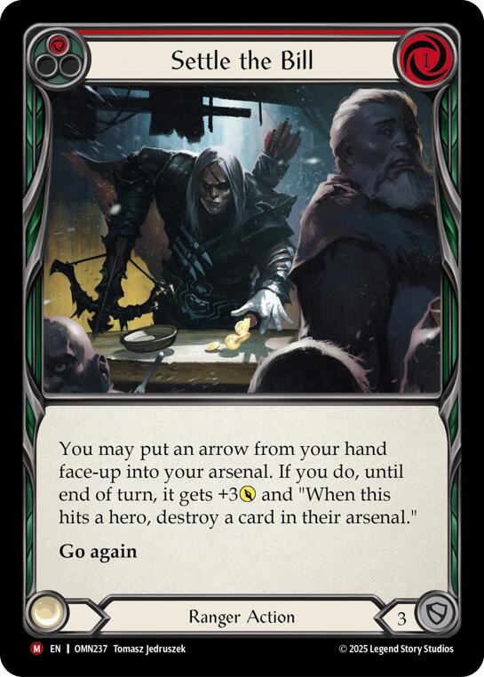 Settle The Bill (Red) [OMN237] (Omens of the Third Age) | Card Citadel