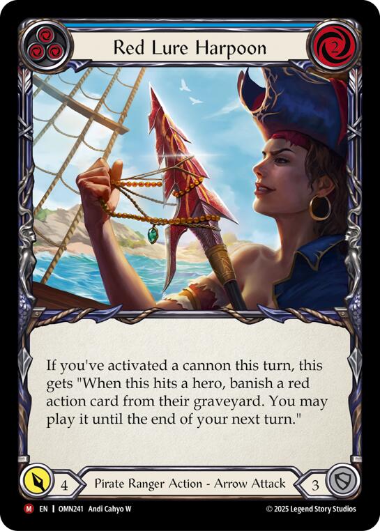 Red Lure Harpoon (Blue) [OMN241] (Omens of the Third Age)  Rainbow Foil | Card Citadel