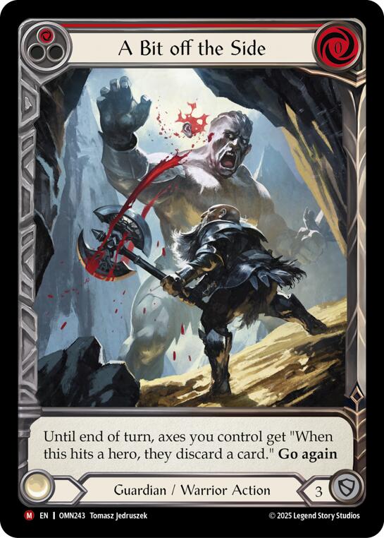 A Bit Off The Side (Red) (Extended Art) [OMN243] (Omens of the Third Age)  Cold Foil | Card Citadel