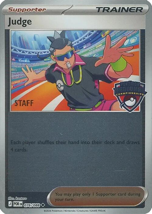 Judge (076/088) (Regional Championships) [Staff] [League & Championship Cards] | Card Citadel