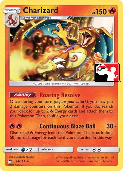 Charizard (14/181) (Library Exclusive) [Sun & Moon: Team Up] | Card Citadel