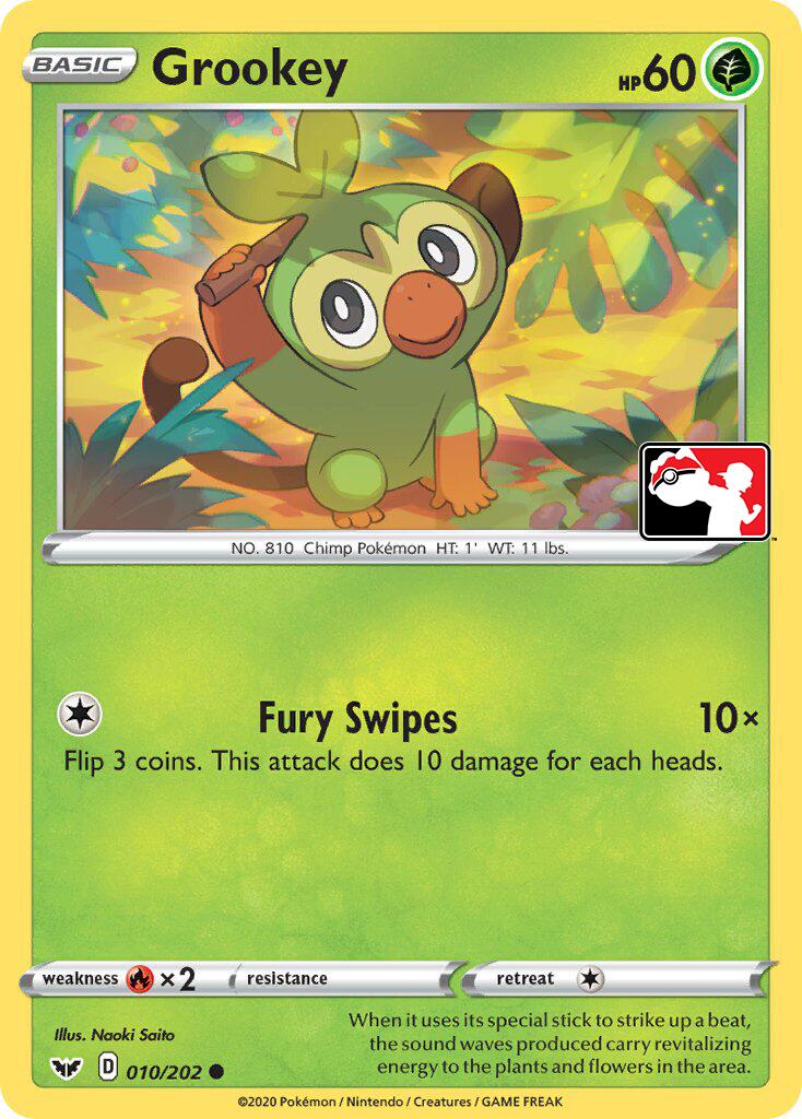 Grookey (011/202) (Library Exclusive) [Sword & Shield: Base Set] | Card Citadel