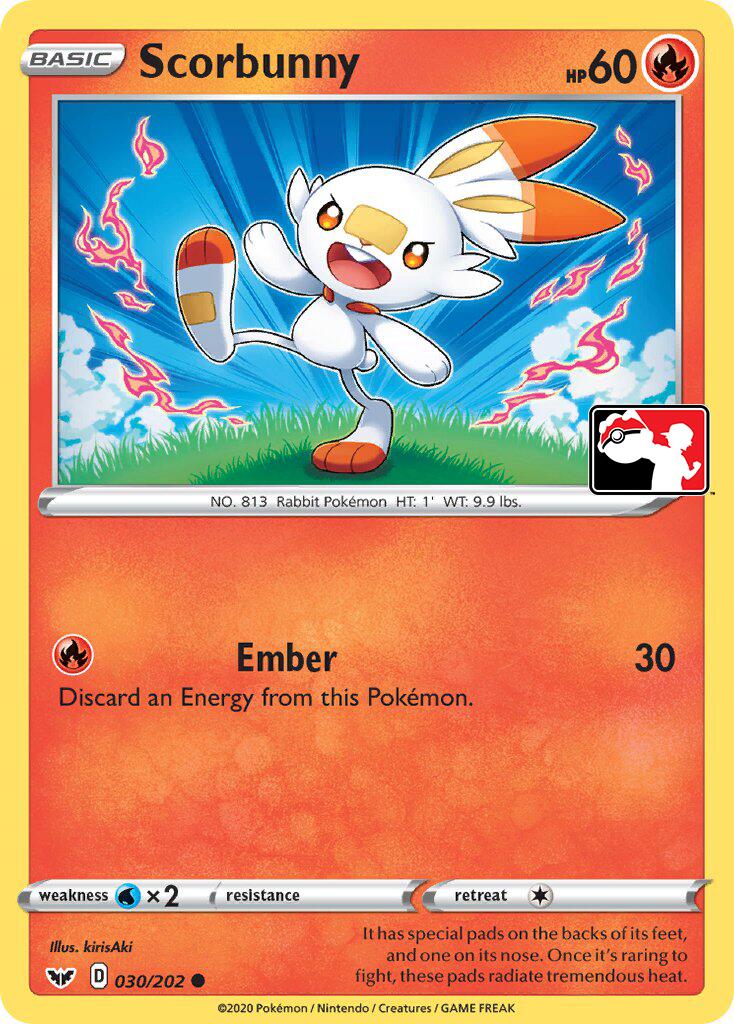 Scorbunny (031/202) (Library Exclusive) [Sword & Shield: Base Set] | Card Citadel