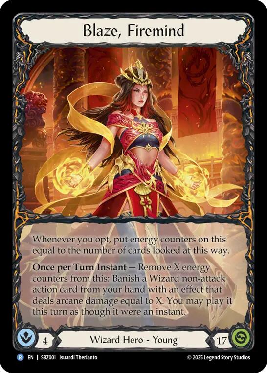 Blaze, Firemind [SBZ001] (Silver Age Chapter 3) | Card Citadel